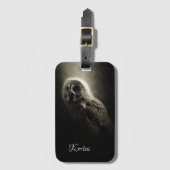 フクロウ ラゲッジタグ (正面縦)