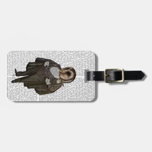 フクロウ ラゲッジタグ (正面横)