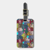 フクロウ ラゲッジタグ (正面縦)