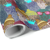 フクロウ ラッピングペーパー (ロールコーナー)