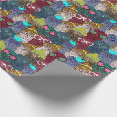 フクロウ ラッピングペーパー (角)