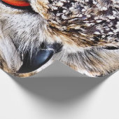 フクロウ ラッピングペーパー (角)