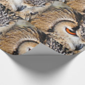 フクロウ ラッピングペーパー (角)