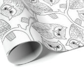 フクロウ！ラッピング紙 ラッピングペーパー (ロールコーナー)