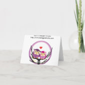 フクロウ・ラブ・カップル シーズンカード (裏面)