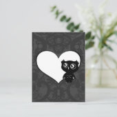 フクロウ・ラブIV ポストカード (スタンド正面)