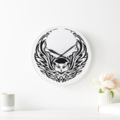 フクロウ ラージ壁時計 (ホーム)