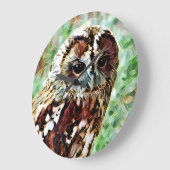 フクロウ ラージ壁時計 (傾斜)