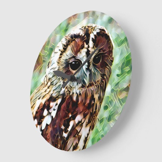フクロウ ラージ壁時計 (傾斜)