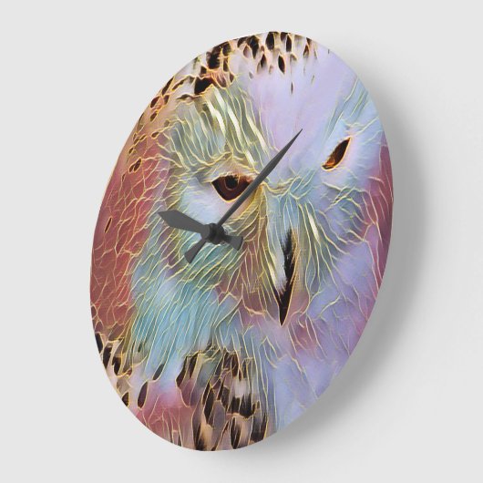 フクロウ ラージ壁時計 (傾斜)