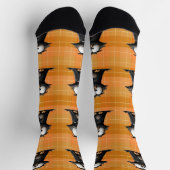 フクロウ・ヴァンパイア・ハロウィン ソックス (上部)