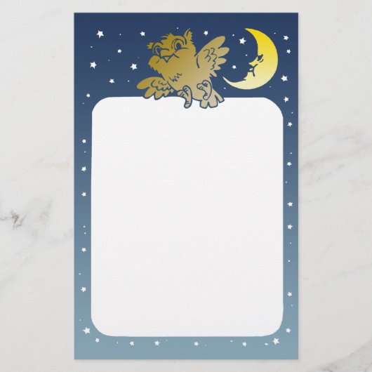 フクロウ 便箋 (正面)