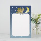 フクロウ 便箋 (スタンド正面)