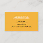 フクロウ 可愛い 鳥 顔 動物 赤ちゃん 名刺 (裏面)