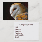 フクロウ 名刺 (正面/裏面)