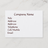 フクロウ 名刺 (裏面)