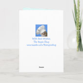 フクロウ、子猫およびマウス誕生日 カード (裏面)