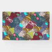 フクロウ 横断幕 (横)