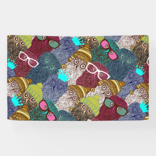 フクロウ 横断幕 (横)