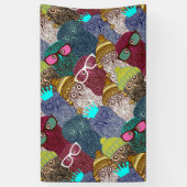 フクロウ 横断幕 (縦)