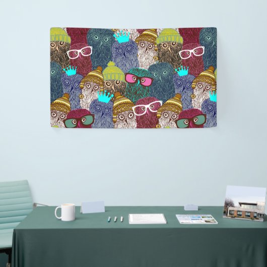 フクロウ 横断幕 (トレードショー)