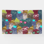 フクロウ 横断幕 (横)