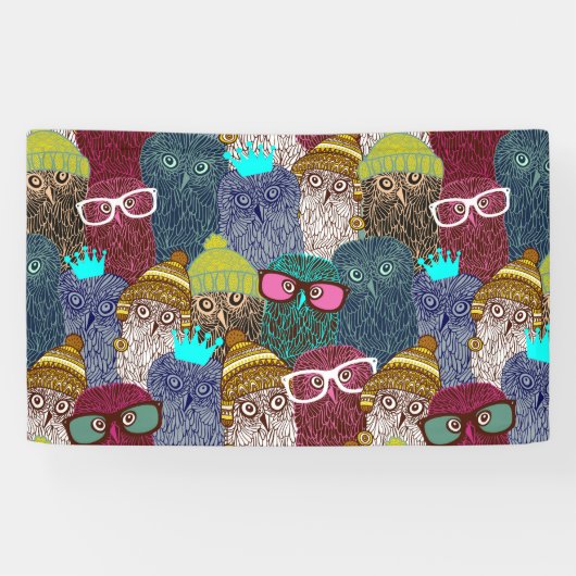 フクロウ 横断幕 (横)