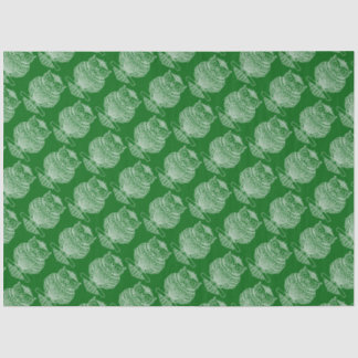 フクロウ(濃い緑) -ティッシュペーパー 薄葉紙