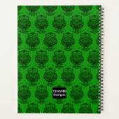 フクロウ（濃い緑） -プランナー プランナー手帳 (裏面)