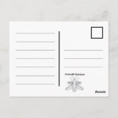 フクロウ（白） – はがき (裏面)