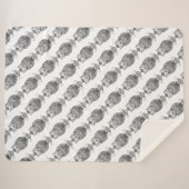 フクロウ（白） – シェルパ毛布 シェルパブランケット (正面(横))