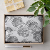 フクロウ（白） -ティッシュペーパー 薄葉紙 (ギフト)