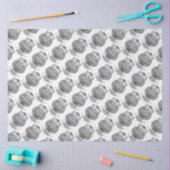 フクロウ（白） -ティッシュペーパー 薄葉紙 (クラフト)