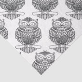 フクロウ（白） -ティッシュペーパー 薄葉紙 (詳細)