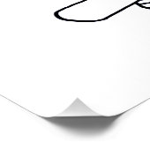 フクロウ（白） – ポスタープリント ポスター (コーナー)