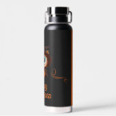 フクロウ/秋/秋/ハロウィーン/カボチャ ウォーターボトル (背面)