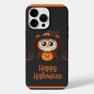 フクロウ/秋/秋/ハロウィーン/カボチャ iPhone 14 PRO MAXケース