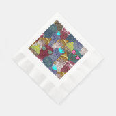 フクロウ 縁ありランチョンナプキン (角)