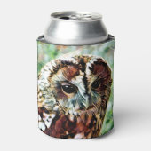 フクロウ 缶クーラー (缶正面)