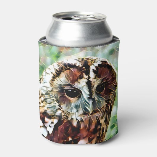 フクロウ 缶クーラー (缶正面)