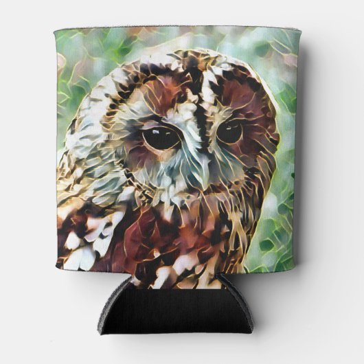 フクロウ 缶クーラー (正面)