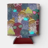 フクロウ 缶クーラー (正面)