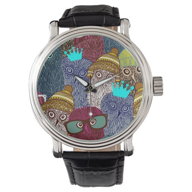 フクロウ 腕時計 (正面)