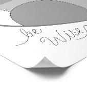 フクロウ – 賢くせよ ポスター (角)