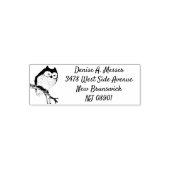 フクロウ 返信先住所 セルフインキングスタンプ (デザイン)