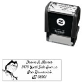 フクロウ 返信先住所 セルフインキングスタンプ (インサイチュ)