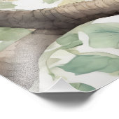 フクロウ、野生動物の例証ポスター フォトプリント            (角)