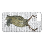 フクロウ〔雄ジカの〕枝角プレーン2 Case-Mate iPhoneケース (裏面(横))