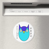 フクロウ、青 マグネット (インサイチュ (食洗機))
