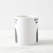 フクロウ·顔ズ·コーヒー·アおもしろいート コーヒーマグカップ (中央)